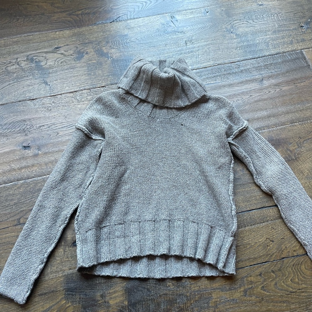 James Perse Grey Turtleneck Sweater